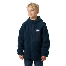 Load image into Gallery viewer, Helly Hansen Junior Champ Pile Hooded Full Zip Fleece 2.0 (Navy)(Ages 9-14)
