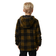 Load image into Gallery viewer, Helly Hansen Junior Champ Reversible Hooded Full Zip Fleece (Black AOP)(Ages 9-14)
