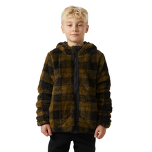 Load image into Gallery viewer, Helly Hansen Junior Champ Reversible Hooded Full Zip Fleece (Black AOP)(Ages 9-14)
