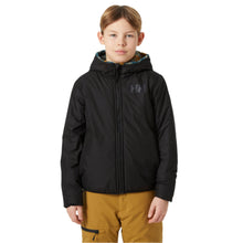 Load image into Gallery viewer, Helly Hansen Junior Champ Reversible Hooded Full Zip Fleece (Black Splash/Camo Aop)(Ages 8-16)
