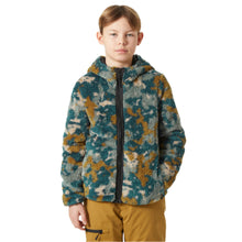 Load image into Gallery viewer, Helly Hansen Junior Champ Reversible Hooded Full Zip Fleece (Black Splash/Camo Aop)(Ages 8-16)
