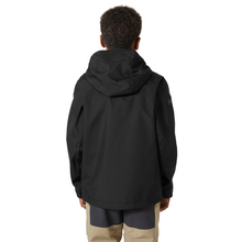 Load image into Gallery viewer, Helly Hansen Junior Crew Hooded HT Waterproof Jacket (Black)(Ages 8-16)
