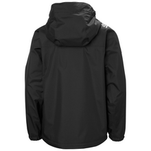 Load image into Gallery viewer, Helly Hansen Junior Crew Hooded HT Waterproof Jacket (Black)(Ages 8-16)

