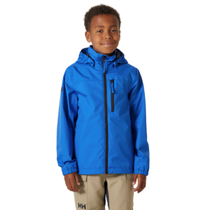 Helly Hansen Junior Crew Hooded HT Waterproof Jacket (Cobalt 2.0)(Ages 8-16)