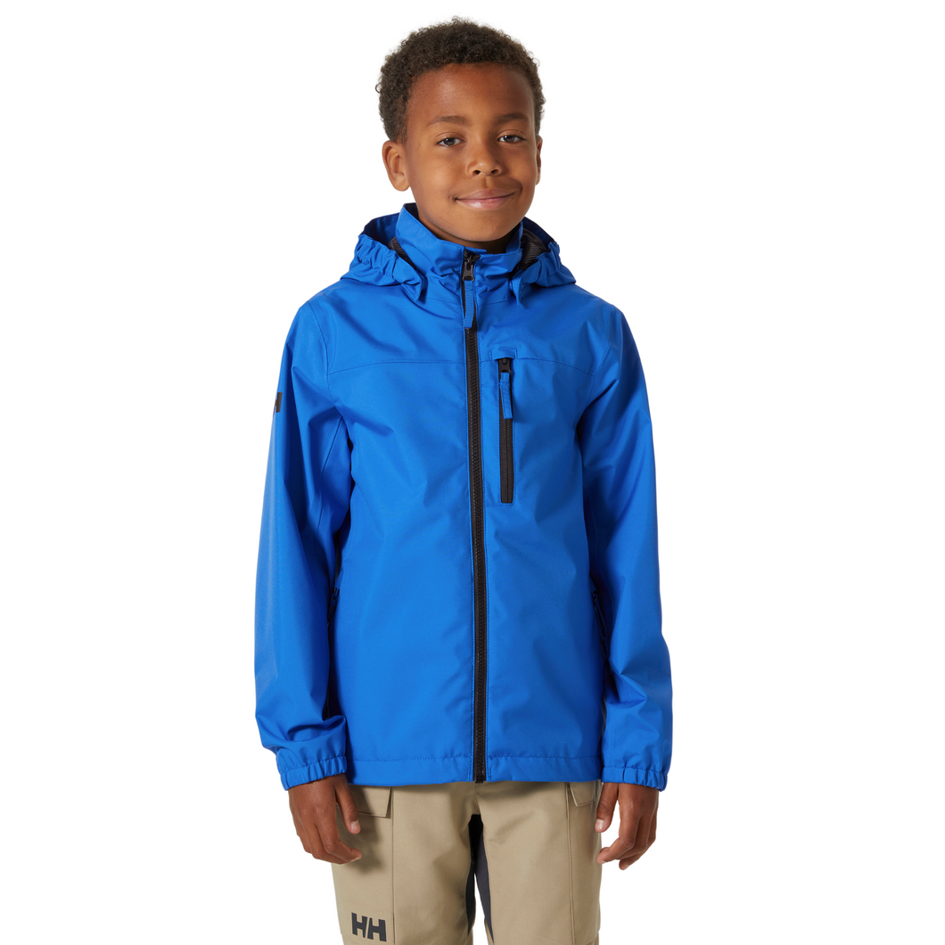 Helly Hansen Junior Crew Hooded HT Waterproof Jacket (Cobalt 2.0)(Ages 8-16)