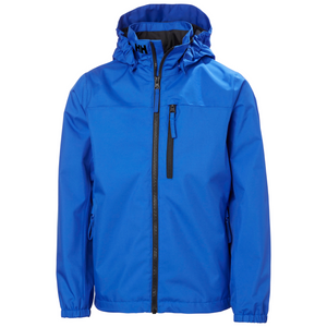 Helly Hansen Junior Crew Hooded HT Waterproof Jacket (Cobalt 2.0)(Ages 8-16)