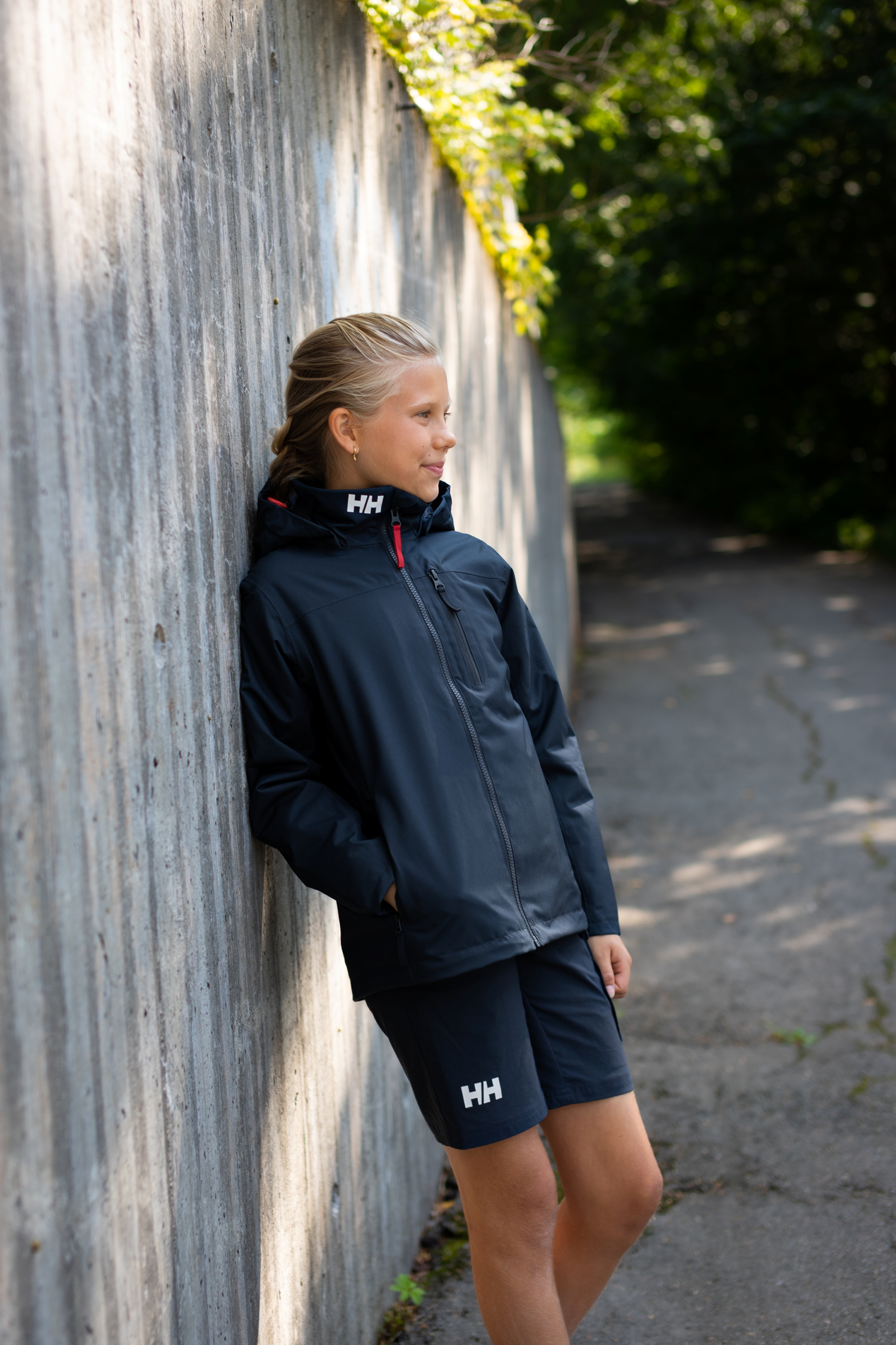 Helly Hansen Junior Crew Midlayer Hooded HT 2L Waterproof Insulated Jacket 2.0 (Navy)(Ages 8-16)