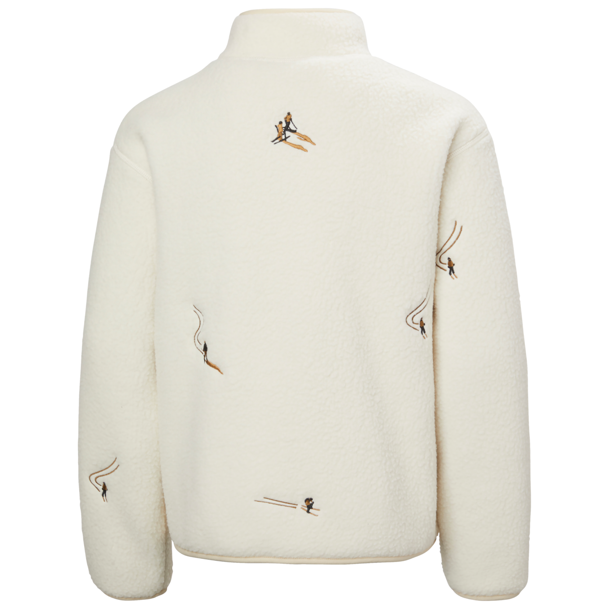Helly Hansen Junior Frosty Pile Half Snap Sweater Fleece Top Cream Emb 035 41841
