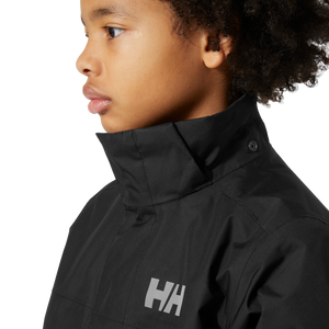 Helly Hansen Junior Vancouver Fleece Lined Insulated HT Waterproof Jacket (Black)(Ages 8-16)