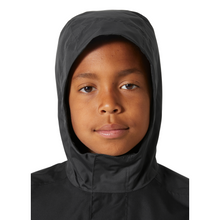 Load image into Gallery viewer, Helly Hansen Junior Vancouver Hooded HT 2L Waterproof Jacket (Ebony)(Ages 8-16)
