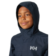 Load image into Gallery viewer, Helly Hansen Junior Vancouver Hooded HT 2L Waterproof Jacket (Navy)(Ages 8-16)
