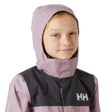 Load image into Gallery viewer, Helly Hansen Junior Vancouver Hooded HT 2L Waterproof Jacket (Purple Clay)(Ages 8-16)
