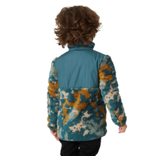 Load image into Gallery viewer, Helly Hansen Kids Champ Midlayer Half Zip Fleece Top (Dark Creek Splash/Camo AOP)(Ages 1-7)
