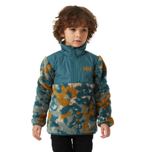 Load image into Gallery viewer, Helly Hansen Kids Champ Midlayer Half Zip Fleece Top (Dark Creek Splash/Camo AOP)(Ages 1-7)
