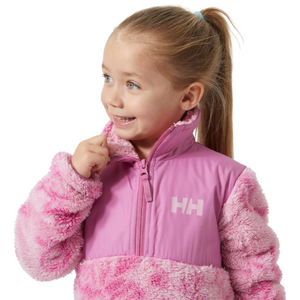 Helly Hansen Kids Champ Midlayer Half Zip Fleece Top (Meta Pink)(Ages 1-8)