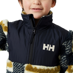 Helly Hansen Kids Champ Midlayer Half Zip Fleece Top (Navy AOP)(Ages 1-8)