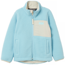 Load image into Gallery viewer, Helly Hansen Kids Champ Pile Full Zip Fleece 2.0 (Light Cyan)(Ages 3-7)

