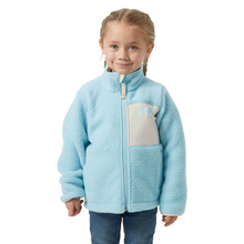 Load image into Gallery viewer, Helly Hansen Kids Champ Pile Full Zip Fleece 2.0 (Light Cyan)(Ages 3-7)
