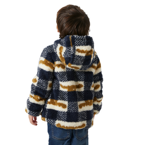 Helly Hansen Kids Champ Reversible Hooded Full Zip Fleece (Light Lav Moose AOP)(Ages 2-8)