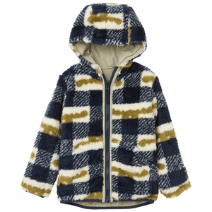 Helly Hansen Kids Champ Reversible Hooded Full Zip Fleece (Light Lav Moose AOP)(Ages 2-8)