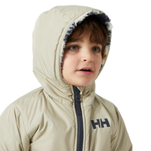 Load image into Gallery viewer, Helly Hansen Kids Champ Reversible Hooded Full Zip Fleece (Light Lav Moose AOP)(Ages 2-8)
