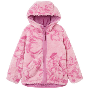 Helly Hansen Kids Champ Reversible Hooded Full Zip Fleece (Meta Pink AOP)(Ages 2-8)