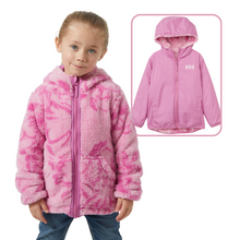Load image into Gallery viewer, Helly Hansen Kids Champ Reversible Hooded Full Zip Fleece (Meta Pink AOP)(Ages 2-8)
