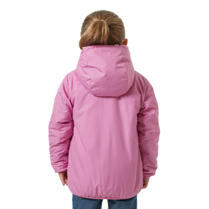 Helly Hansen Kids Champ Reversible Hooded Full Zip Fleece (Meta Pink AOP)(Ages 2-8)