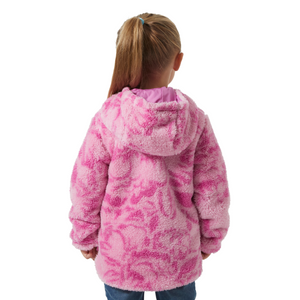 Helly Hansen Kids Champ Reversible Hooded Full Zip Fleece (Meta Pink AOP)(Ages 2-8)
