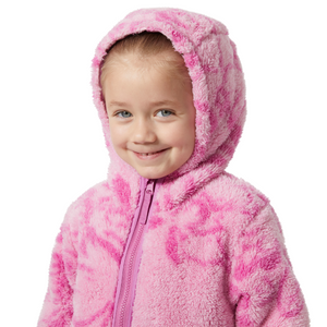 Helly Hansen Kids Champ Reversible Hooded Full Zip Fleece (Meta Pink AOP)(Ages 2-8)