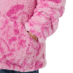 Helly Hansen Kids Champ Reversible Hooded Full Zip Fleece (Meta Pink AOP)(Ages 2-8)