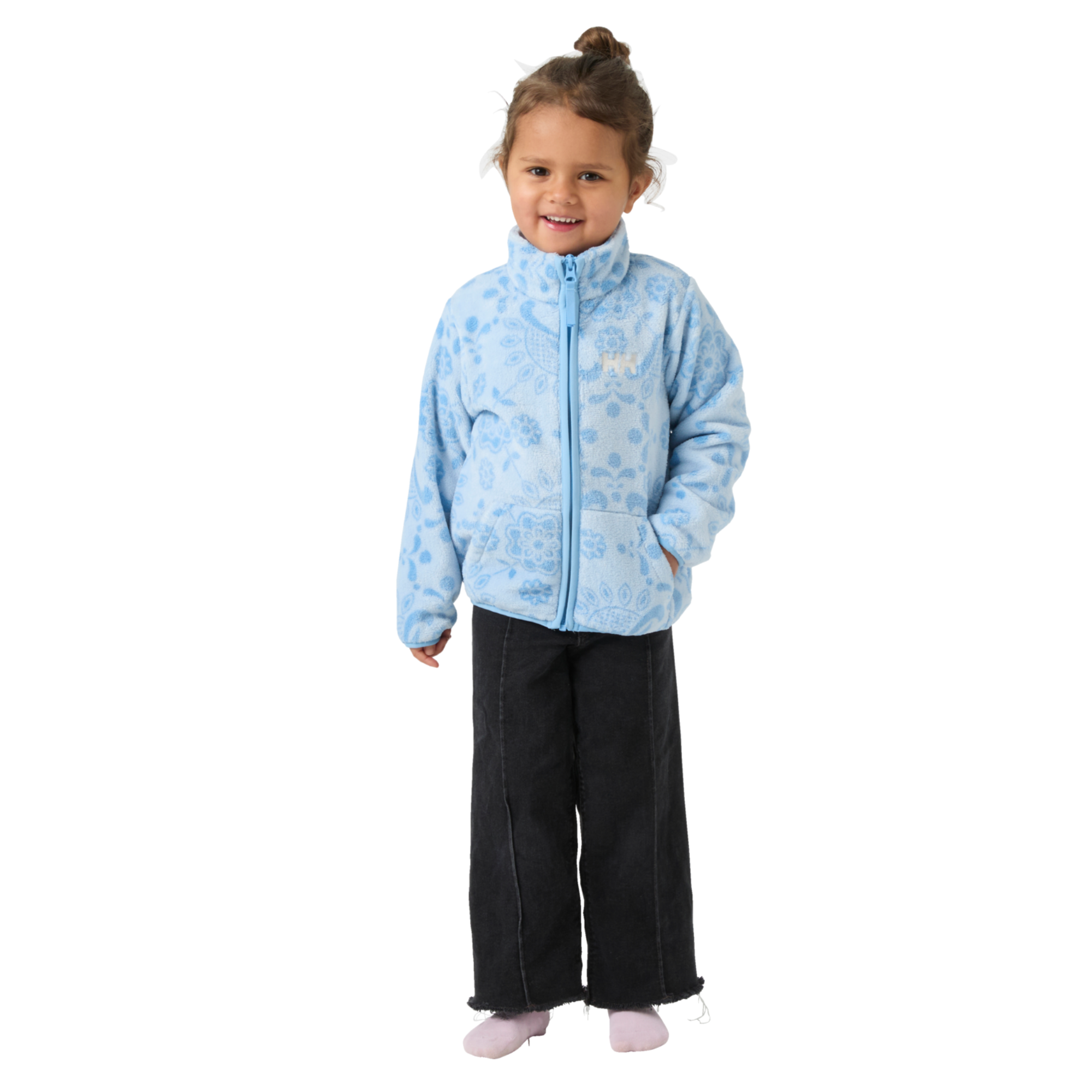Helly Hansen Kids Chill Full Zip Fleece Jacket Bright Blue Aop 627 Bright Blue AOP 627 41122