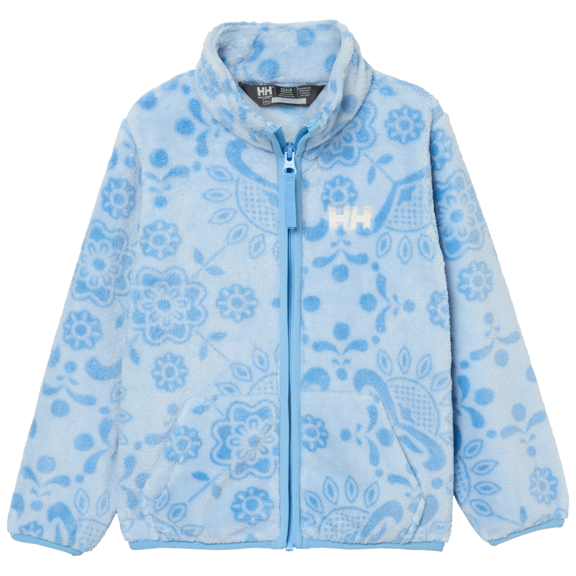 Helly Hansen Kids Chill Full Zip Fleece Jacket Bright Blue Aop 627 Bright Blue AOP 627 41122
