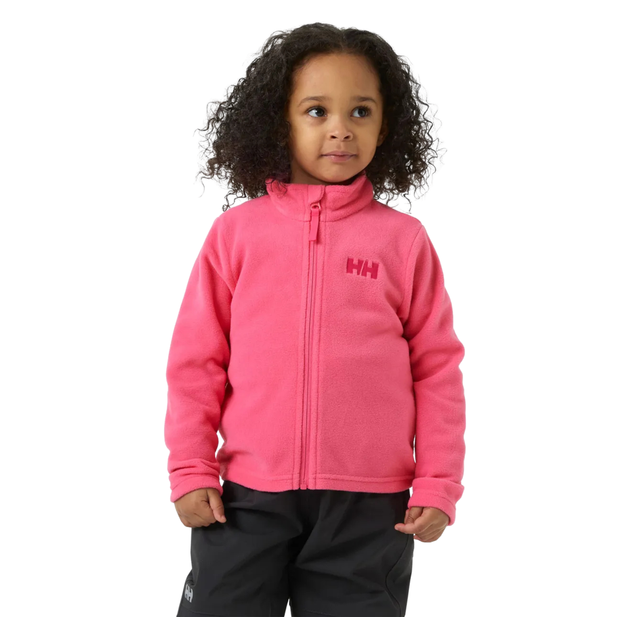 Helly Hansen Kids Daybreaker Polartec Full Zip Fleece Jacket Hot Pink 074 40174