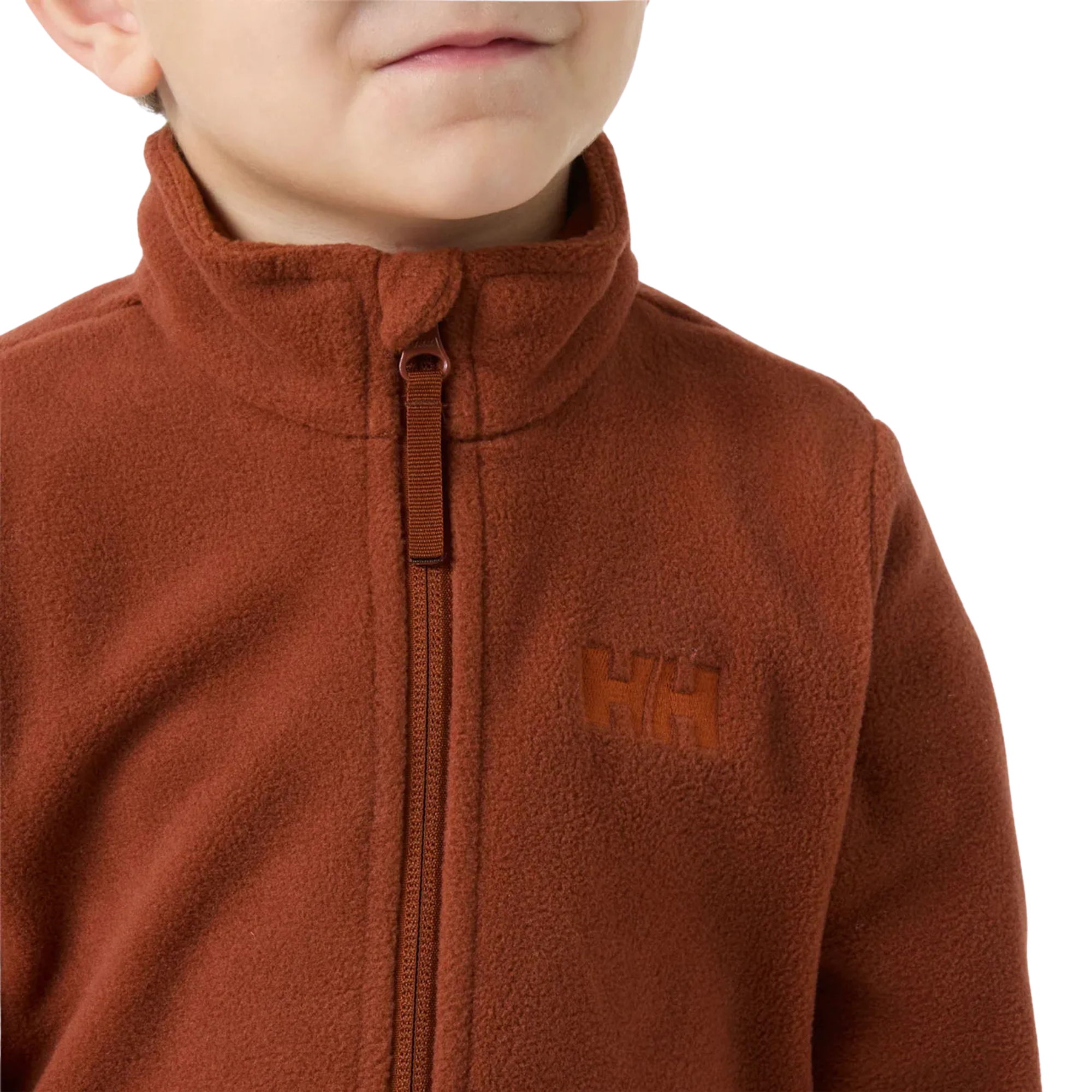 Helly Hansen Kids Daybreaker Polartec Full Zip Fleece Jacket Iron Oxide 301 40174