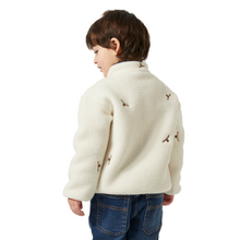Load image into Gallery viewer, Helly Hansen Kids Frosty Pile Half Snap Fleece Top (Cream Little Moose Embroid)(Ages 1-8)
