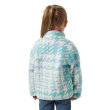 Load image into Gallery viewer, Helly Hansen Kids Frosty Pile Half Snap Fleece Top (Light Cyan Broxburn AOP)(Ages 1-8)
