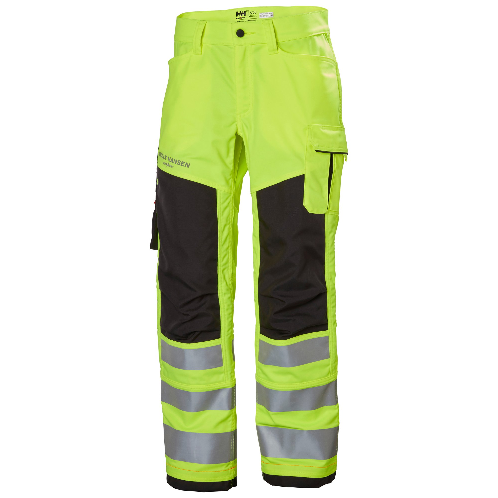 Helly Hansen Workwear Men's Alna 2.0 Hi-Vis Class 2 Work Trousers (Yellow)
