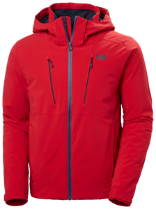 Helly Hansen Men's Alpha 4.0 Insulated Waterproof Ski Jacket (Red)