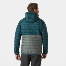 Load image into Gallery viewer, Helly Hansen Men&#39;s Banff Hooded Insulated Jacket (Dark Creek/Grey Cactus)
