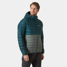 Load image into Gallery viewer, Helly Hansen Men&#39;s Banff Hooded Insulated Jacket (Dark Creek/Grey Cactus)
