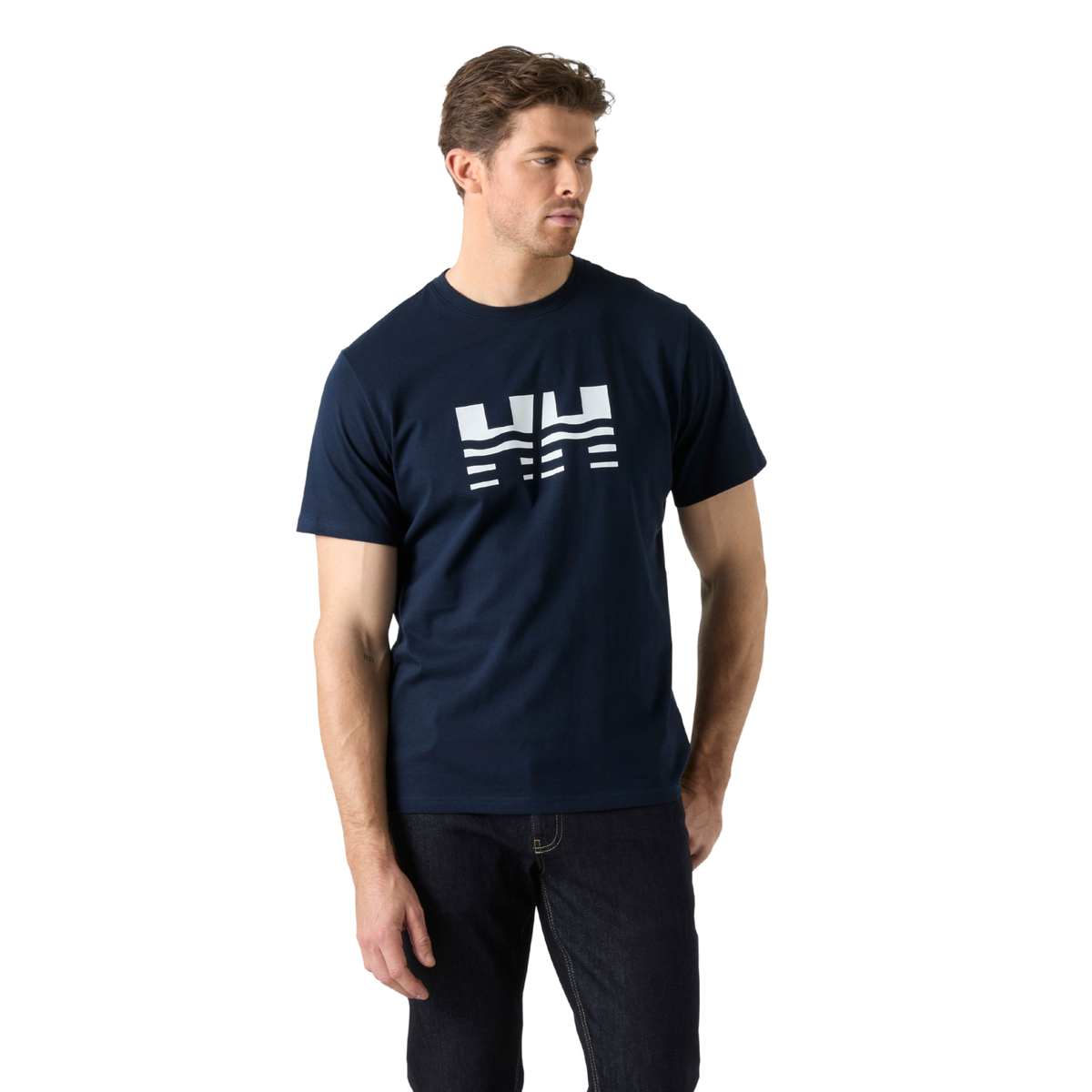 Helly Hansen Men's Core Graphic 2.0 Short Sleeve Tee Navy 595 54599