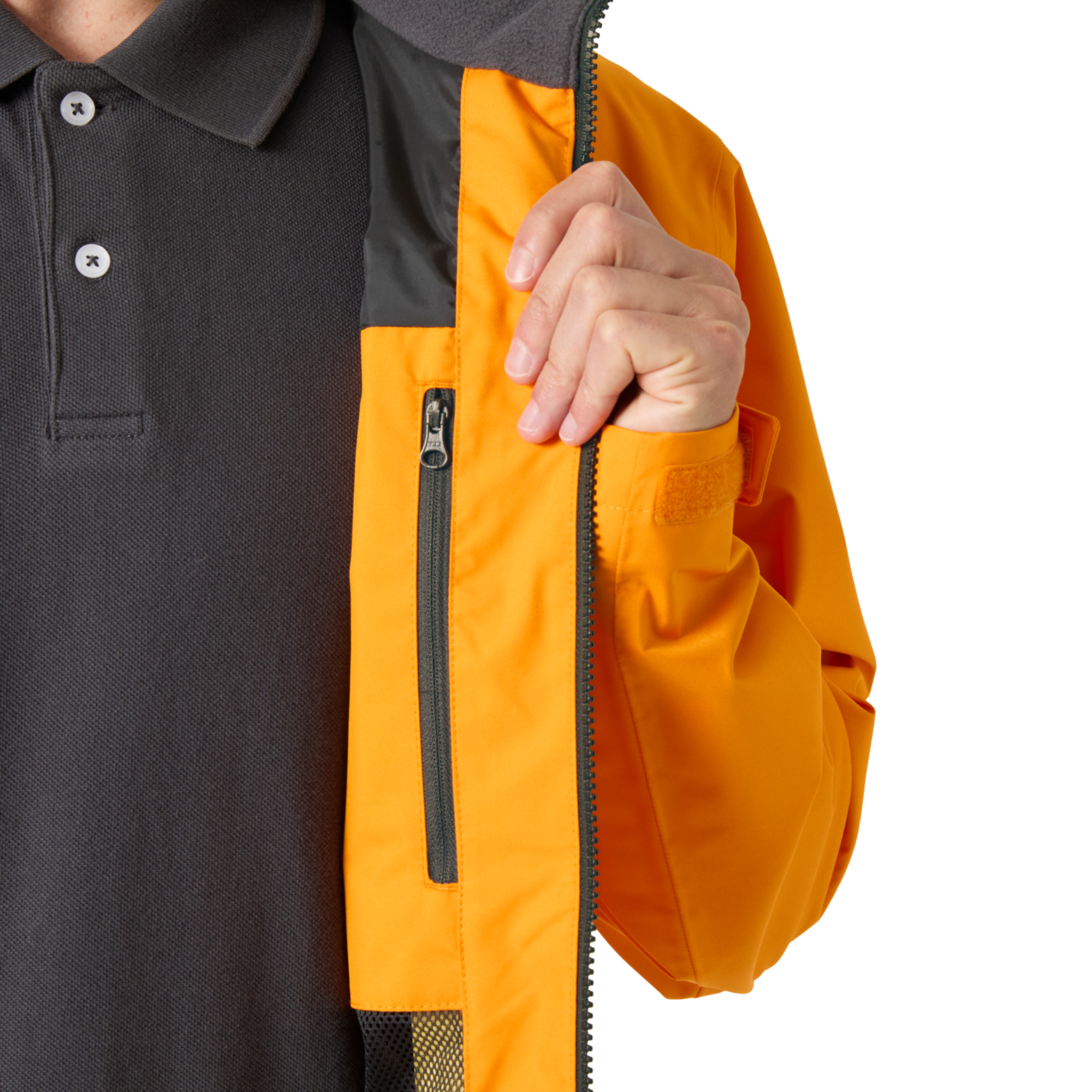 Helly Hansen Men's Crew 2L HT Waterproof Jacket 2.0 (Ignite Orange)