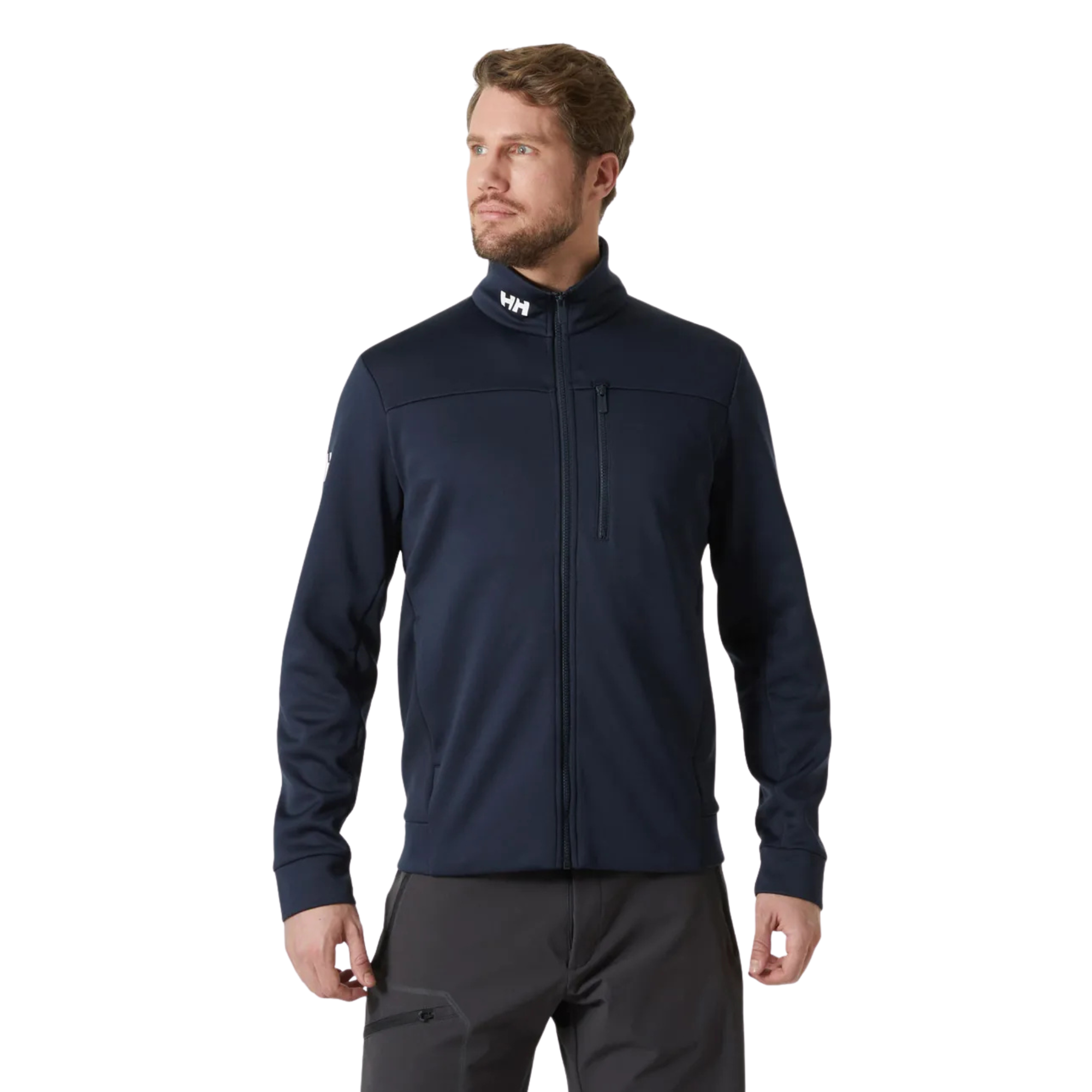 Helly Hansen Men's Crew Full Zip Fleece Jacket Navy 597 30229