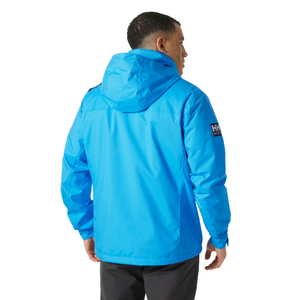 Helly Hansen Men's Crew Hooded Midlayer HT Waterproof Insulated Jacket 2 (Cyan)