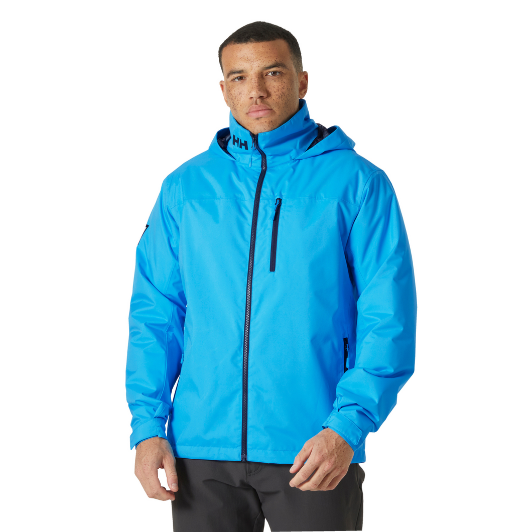 Helly Hansen Men's Crew Hooded Midlayer HT Waterproof Insulated Jacket 2 (Cyan)