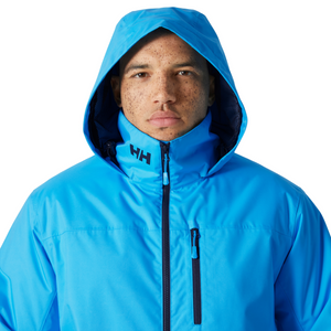 Helly Hansen Men's Crew Hooded Midlayer HT Waterproof Insulated Jacket 2 (Cyan)
