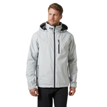 Load image into Gallery viewer, Helly Hansen Men&#39;s Crew Hooded Midlayer HT Waterproof Insulated Jacket 2 (Grey Fog)
