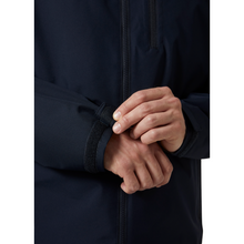 Load image into Gallery viewer, Helly Hansen Men&#39;s Crew Hooded Midlayer HT Waterproof Insulated Jacket 2.0 (Navy)

