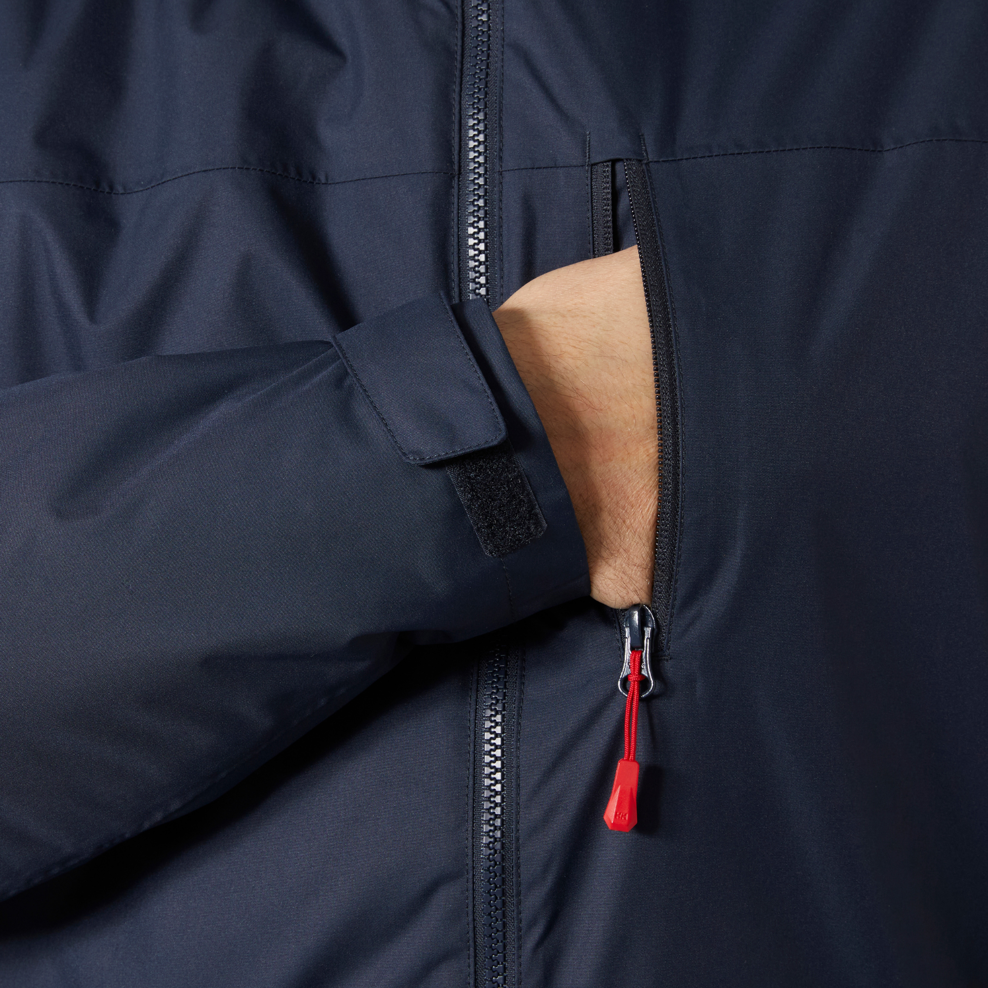 Helly Hansen Men's Crew Hooded Midlayer HT 2L Waterproof Insulated Jacket 2.0 (Navy)